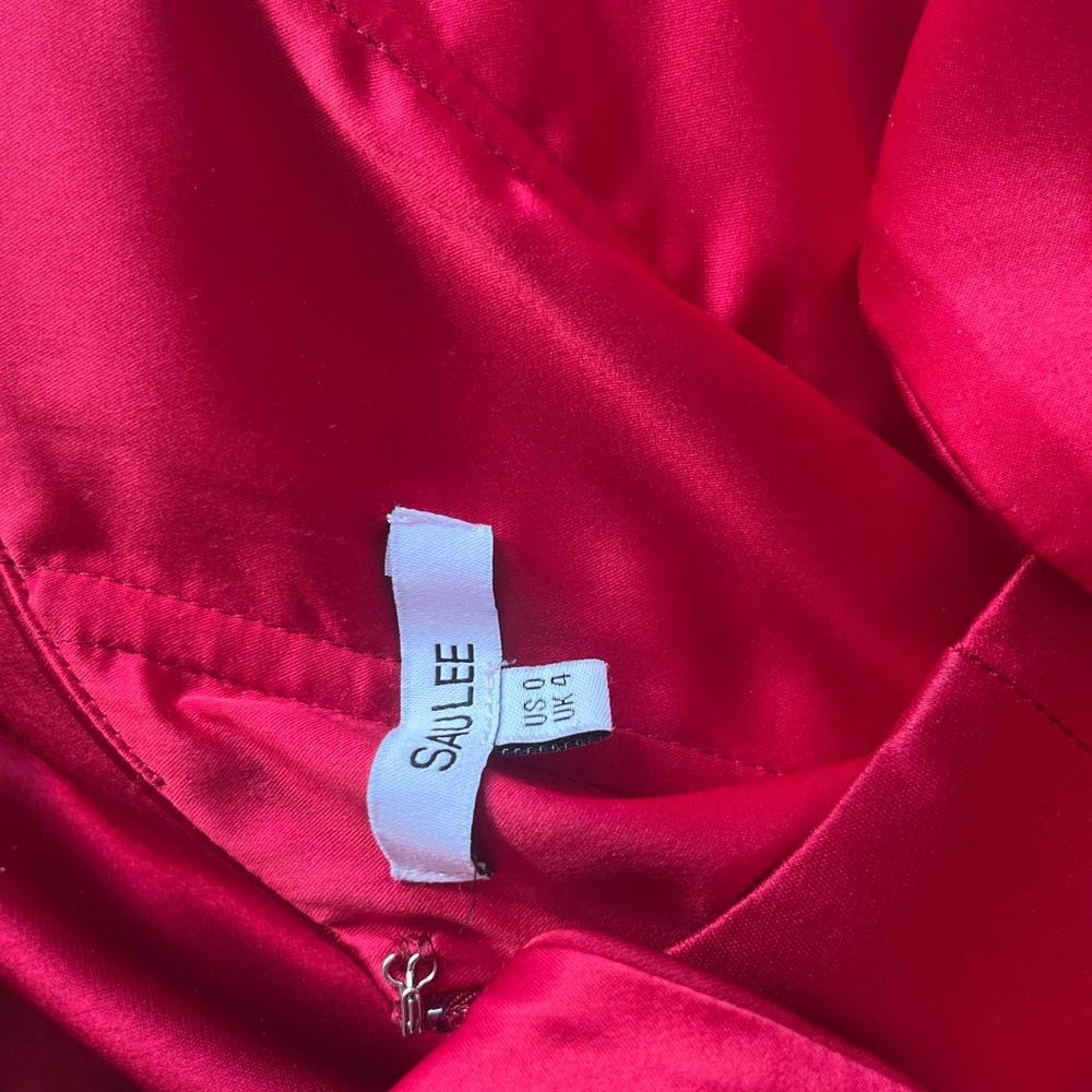 Sau Lee x Revolve Gwenyth Gown in Crimson Red Size 0 - Picture 5 of 5